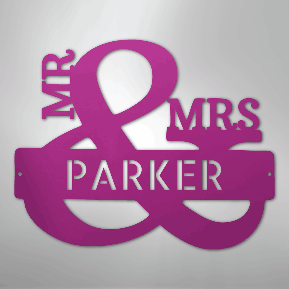 Couples Personalized - Steel Metal Sign Wall ArtCustomly Gifts
