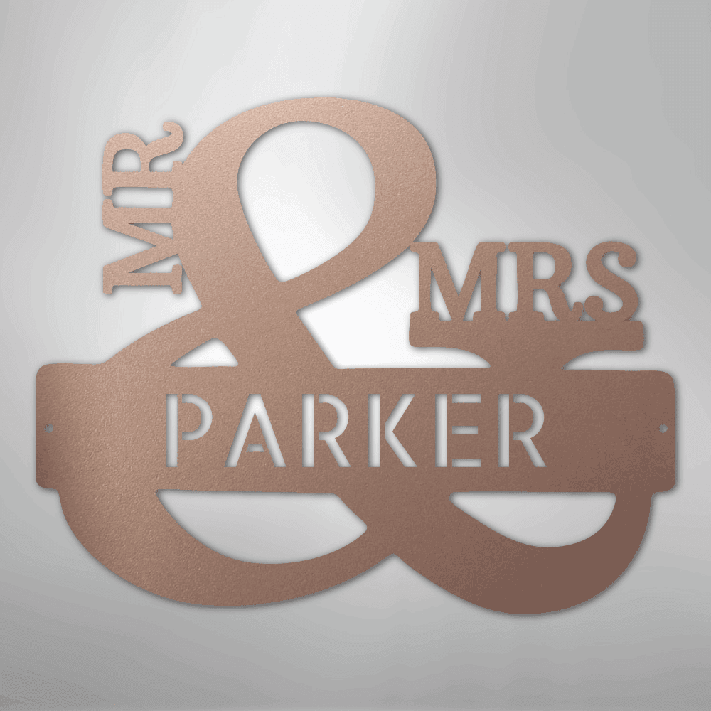 Couples Personalized - Steel Metal Sign Wall ArtCustomly Gifts