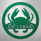 Crab Themed Personalized Steel Metal Sign Wall ArtCustomly Gifts