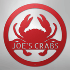 Crab Themed Personalized Steel Metal Sign Wall ArtCustomly Gifts