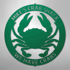Crab Themed Ring Personalized Steel Metal Sign Wall ArtCustomly Gifts