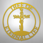 Cross Tree Personalized Steel Metal Sign Wall ArtCustomly Gifts