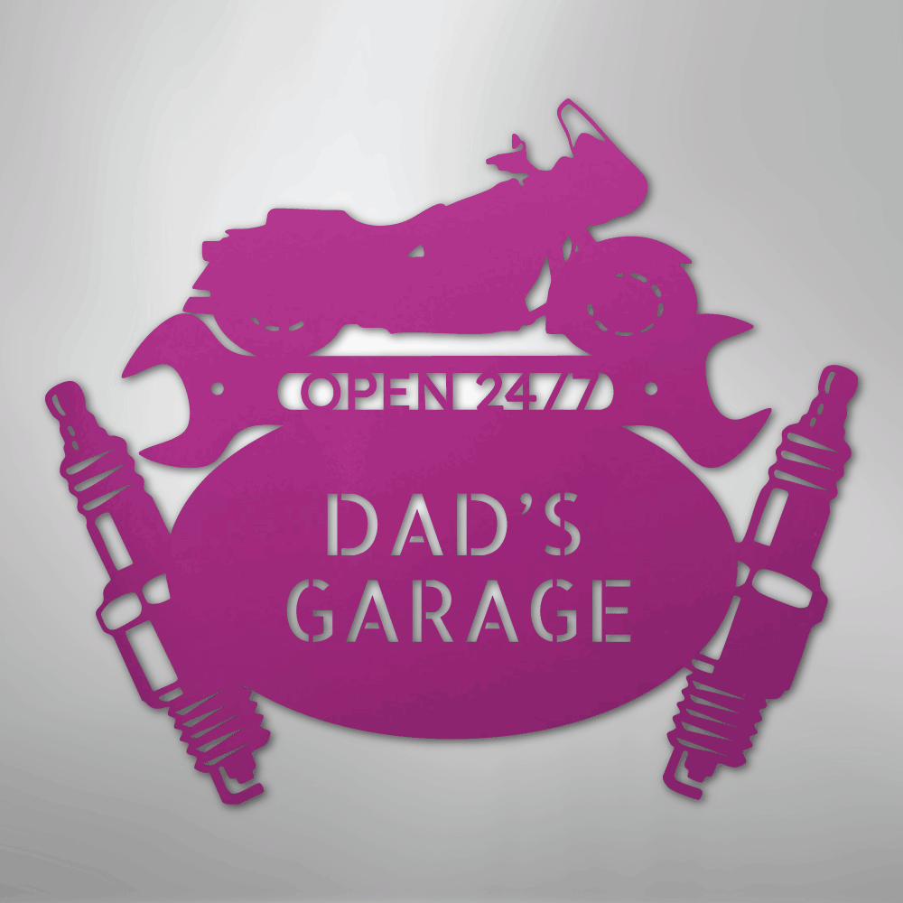 Cruiser Mechanic Personalized Steel Metal Sign Wall ArtCustomly Gifts