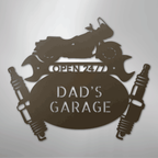 Cruiser Mechanic Personalized Steel Metal Sign Wall ArtCustomly Gifts