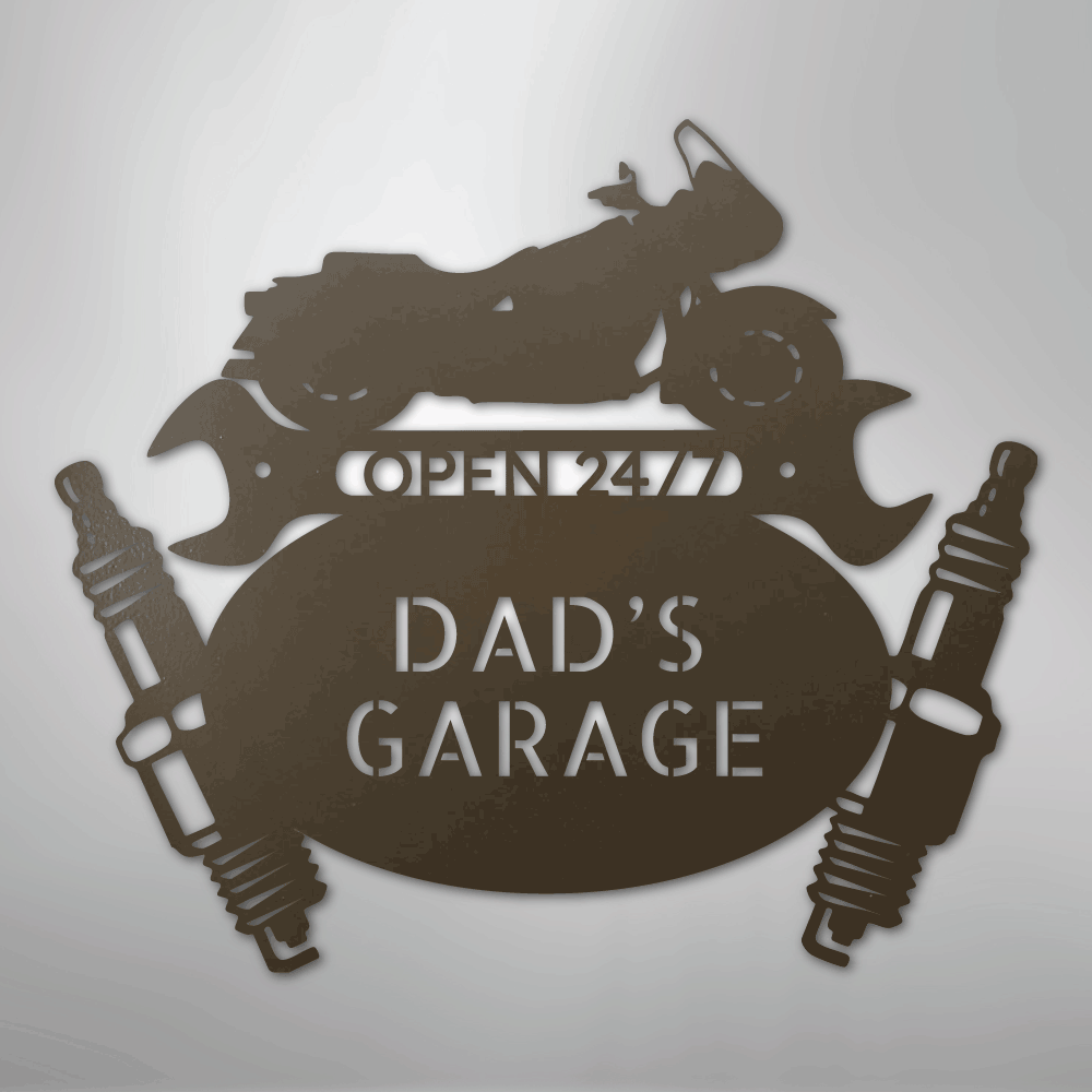 Cruiser Mechanic Personalized Steel Metal Sign Wall ArtCustomly Gifts