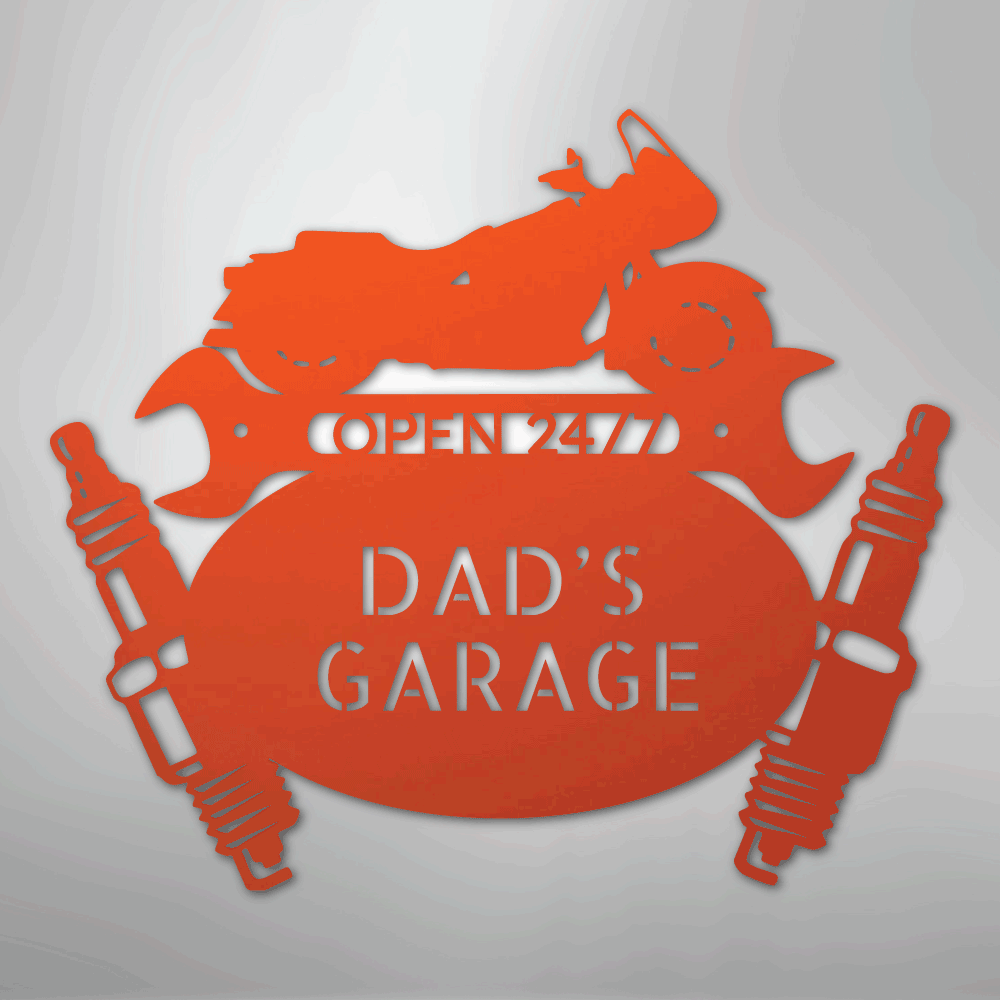 Cruiser Mechanic Personalized Steel Metal Sign Wall ArtCustomly Gifts