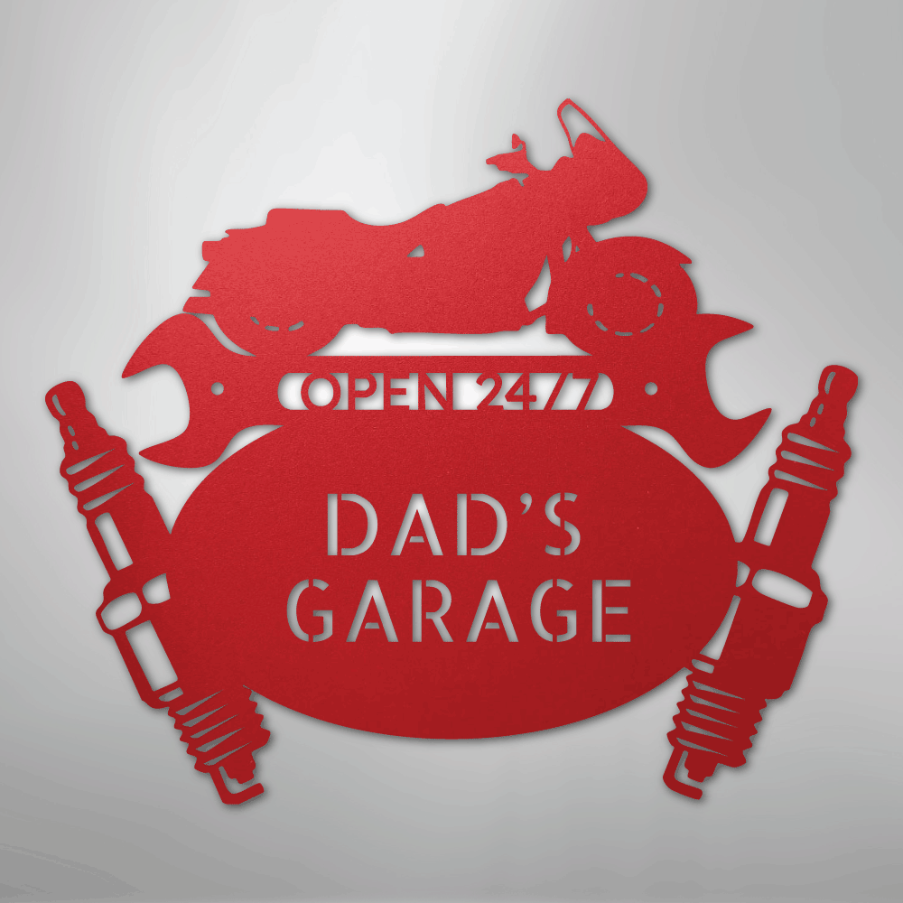 Cruiser Mechanic Personalized Steel Metal Sign Wall ArtCustomly Gifts