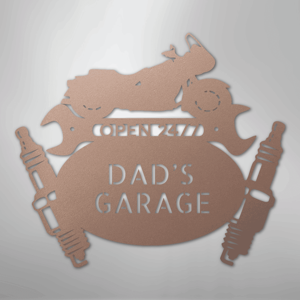 Cruiser Mechanic Personalized Steel Metal Sign Wall ArtCustomly Gifts