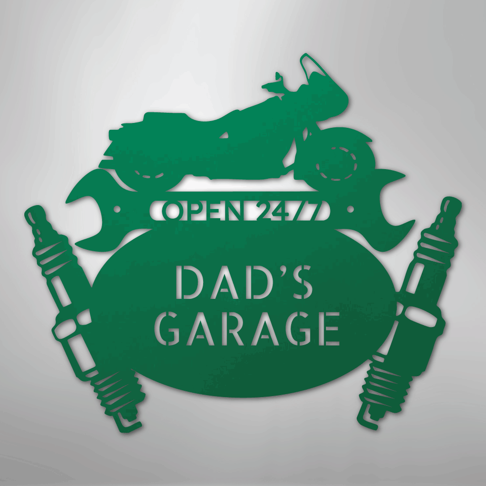 Cruiser Mechanic Personalized Steel Metal Sign Wall ArtCustomly Gifts