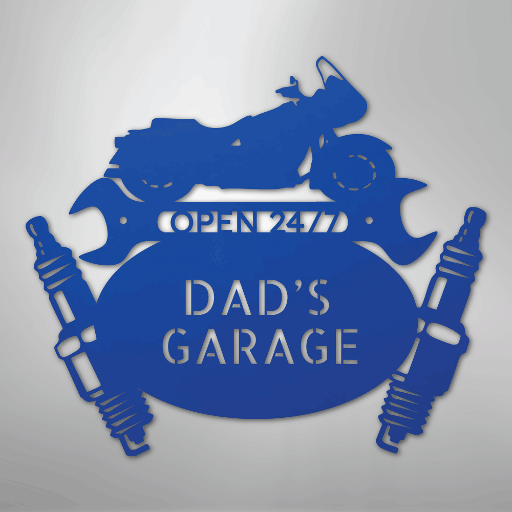 Cruiser Mechanic Personalized Steel Metal Sign Wall ArtCustomly Gifts