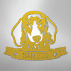 Dachshund Face Personalized Name Steel Metal Sign Wall ArtCustomly Gifts