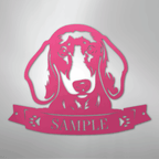 Dachshund Face Personalized Name Steel Metal Sign Wall ArtCustomly Gifts