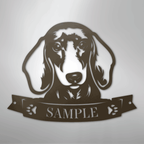 Dachshund Face Personalized Name Steel Metal Sign Wall ArtCustomly Gifts
