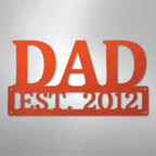 Dad Monogram Personalized Steel Metal Sign Wall ArtCustomly Gifts