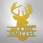 Deer Head Personalized Steel Metal Sign Wall ArtCustomly Gifts