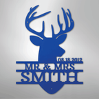 Deer Head Personalized Steel Metal Sign Wall ArtCustomly Gifts