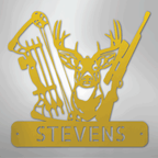 Deer Hunter Personalized Steel Metal Sign Wall ArtCustomly Gifts