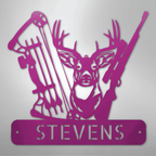 Deer Hunter Personalized Steel Metal Sign Wall ArtCustomly Gifts