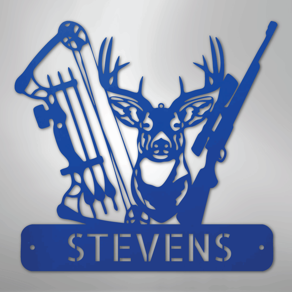 Deer Hunter Personalized Steel Metal Sign Wall ArtCustomly Gifts