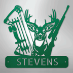 Deer Hunter Personalized Steel Metal Sign Wall ArtCustomly Gifts