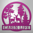 Deer in the Woods Personalized Steel Metal Sign Wall ArtCustomly Gifts