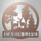 Deer in the Woods Personalized Steel Metal Sign Wall ArtCustomly Gifts