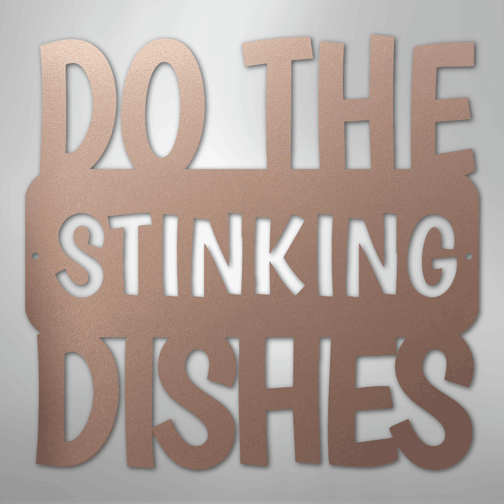 Do the Dishes Quote - Steel Metal SignCustomly Gifts