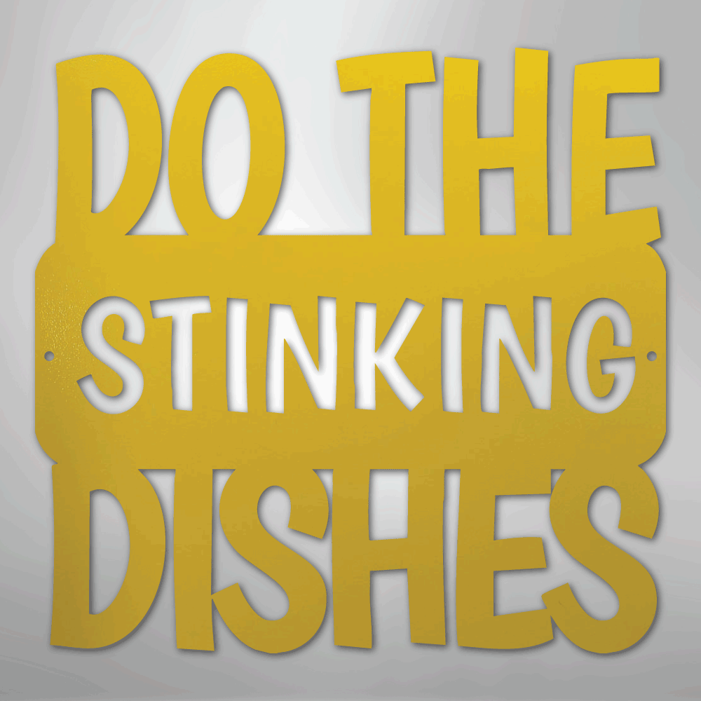 Do the Dishes Quote - Steel Metal SignCustomly Gifts
