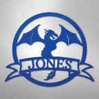 Dragon Banner Personalized Steel Metal Sign Wall ArtCustomly Gifts