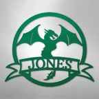 Dragon Banner Personalized Steel Metal Sign Wall ArtCustomly Gifts