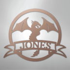 Dragon Banner Personalized Steel Metal Sign Wall ArtCustomly Gifts