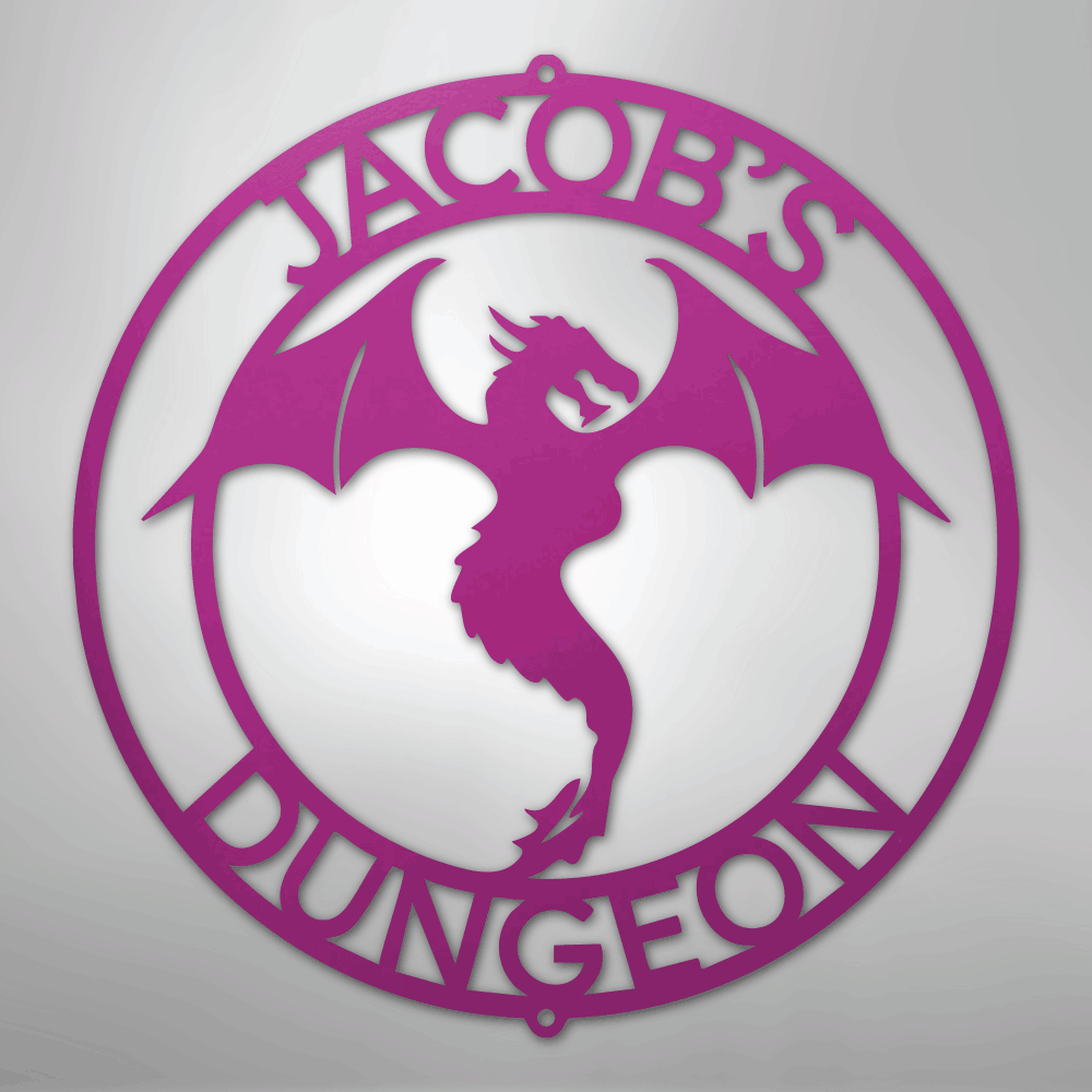 Dragon Ring Personalized Steel Metal Sign Wall ArtCustomly Gifts
