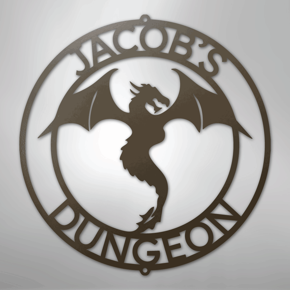 Dragon Ring Personalized Steel Metal Sign Wall ArtCustomly Gifts