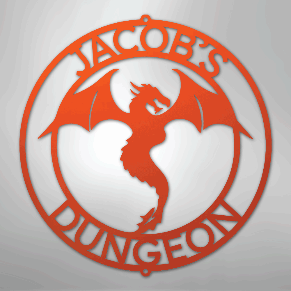 Dragon Ring Personalized Steel Metal Sign Wall ArtCustomly Gifts