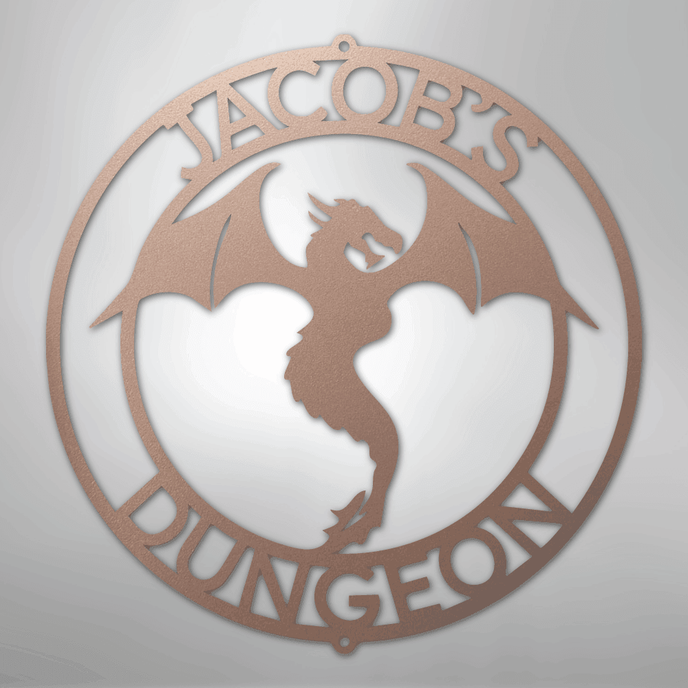 Dragon Ring Personalized Steel Metal Sign Wall ArtCustomly Gifts