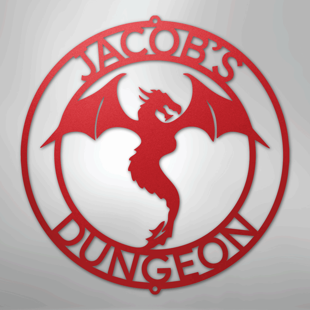 Dragon Ring Personalized Steel Metal Sign Wall ArtCustomly Gifts