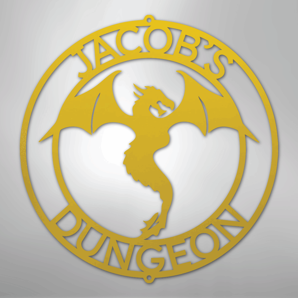 Dragon Ring Personalized Steel Metal Sign Wall ArtCustomly Gifts