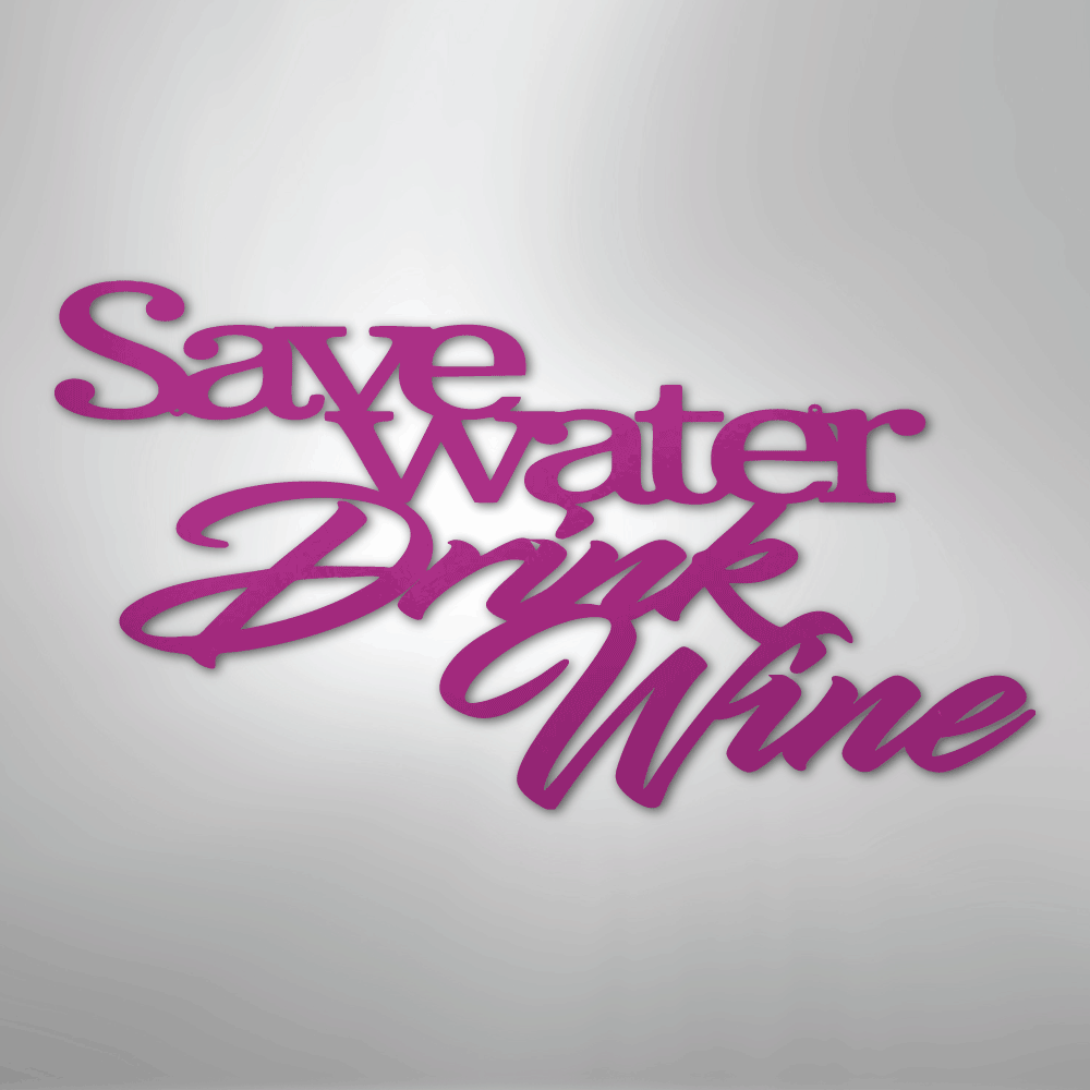 Drink Wine Funny Quote Steel Metal Sign Wall ArtCustomly Gifts