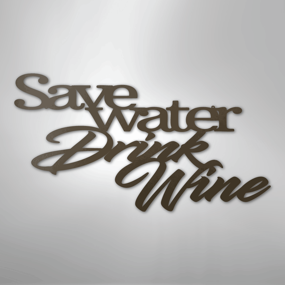 Drink Wine Funny Quote Steel Metal Sign Wall ArtCustomly Gifts