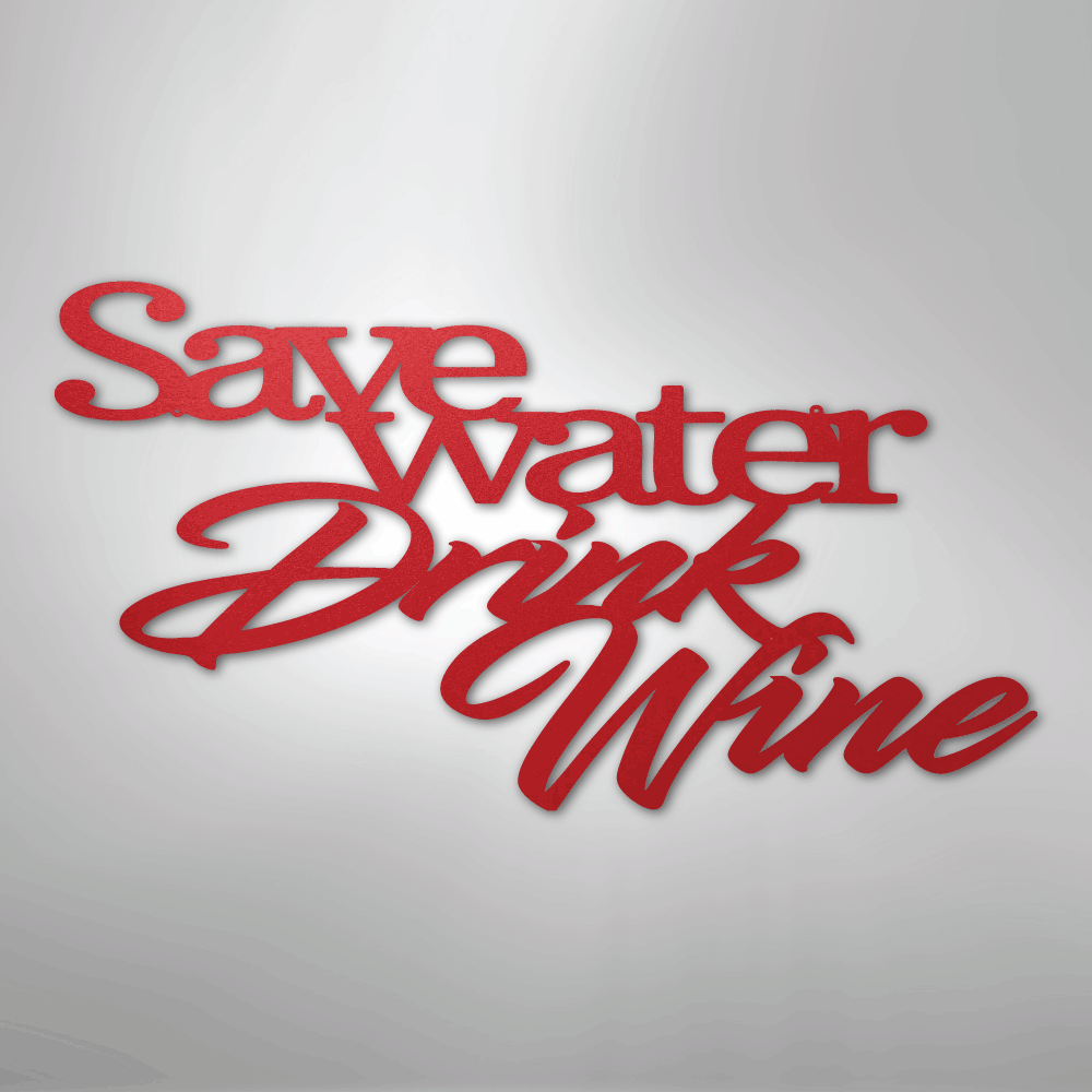 Drink Wine Funny Quote Steel Metal Sign Wall ArtCustomly Gifts