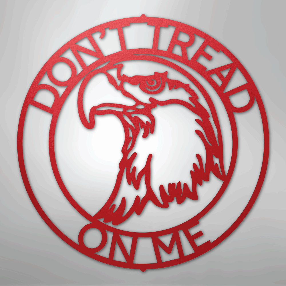 Eagle Head Ring Personalized Steel Metal Sign Wall ArtCustomly Gifts