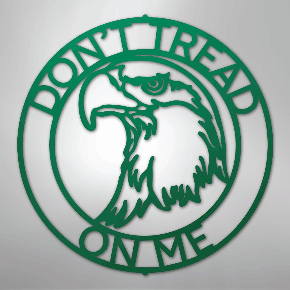 Eagle Head Ring Personalized Steel Metal Sign Wall ArtCustomly Gifts