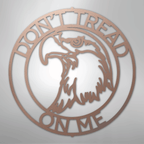 Eagle Head Ring Personalized Steel Metal Sign Wall ArtCustomly Gifts
