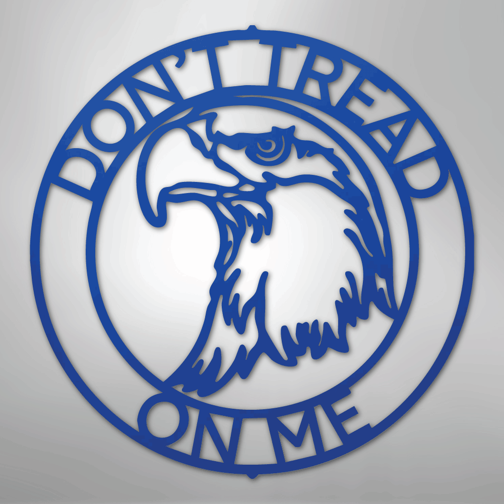 Eagle Head Ring Personalized Steel Metal Sign Wall ArtCustomly Gifts