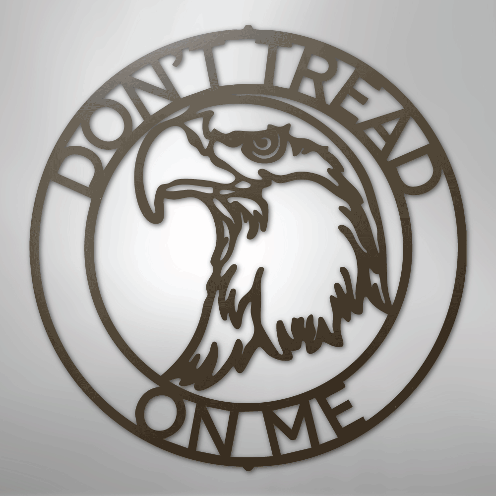 Eagle Head Ring Personalized Steel Metal Sign Wall ArtCustomly Gifts