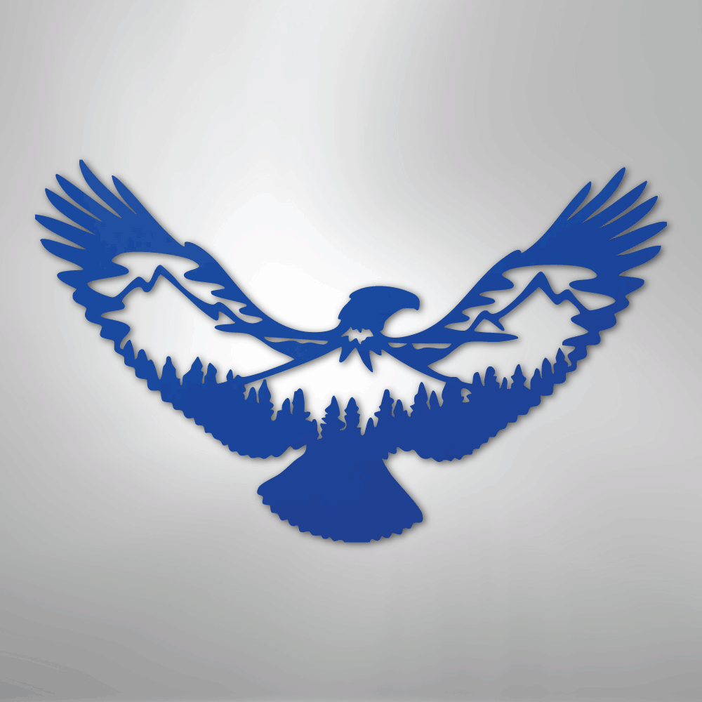 Eagle Scene Steel Metal Wall ArtCustomly Gifts