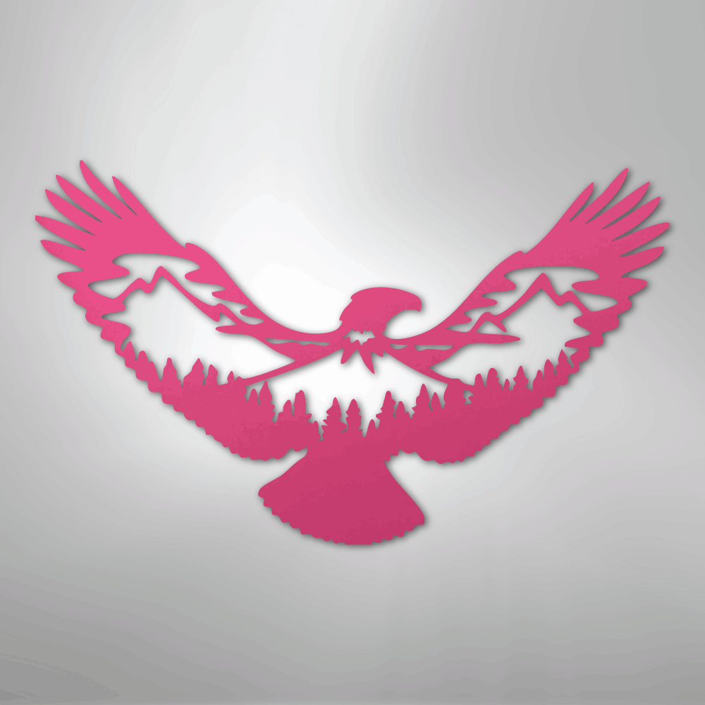 Eagle Scene Steel Metal Wall ArtCustomly Gifts