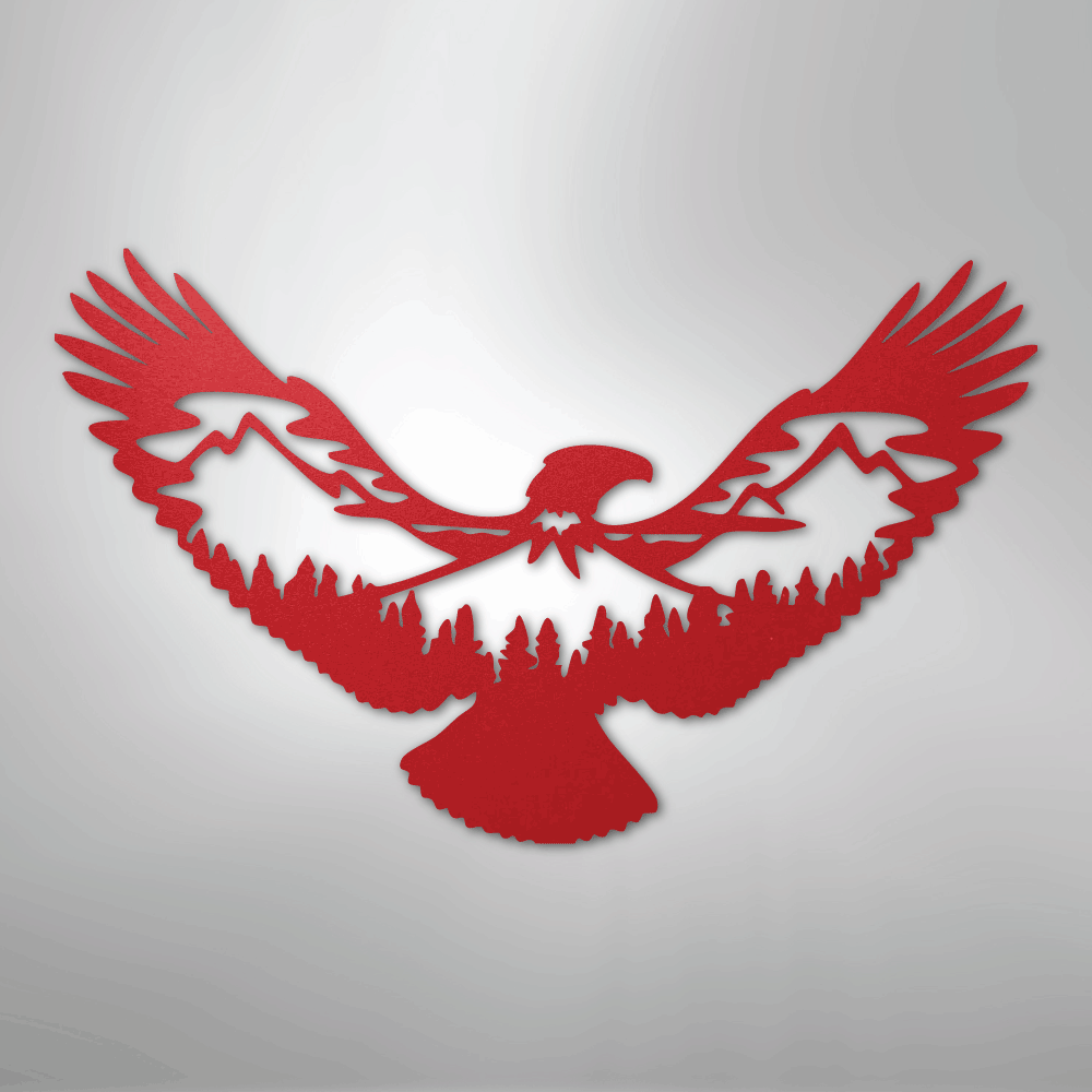Eagle Scene Steel Metal Wall ArtCustomly Gifts