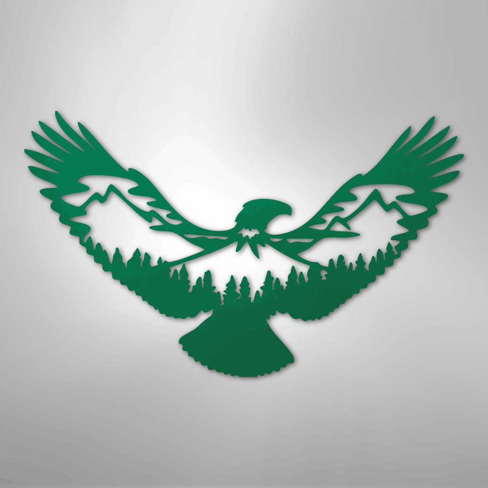 Eagle Scene Steel Metal Wall ArtCustomly Gifts