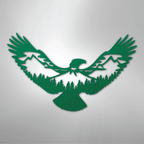 Eagle Scene Steel Metal Wall ArtCustomly Gifts